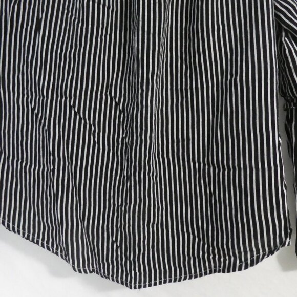 STREETWEAR SOCIETY | medium | Black and White Off The Shoulder Shirt - Picture 8 of 16